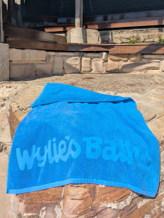 Blue Cotton Soft Towel