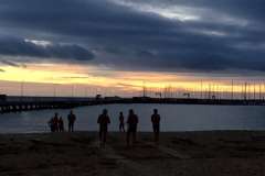 Getting ready for night training during "Cold Camp"