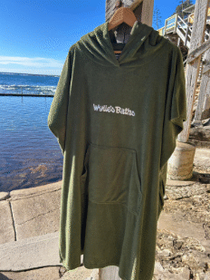 Hoodie towel quick dry 85% cotton - Green